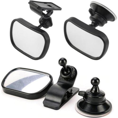 Adjustable Baby Car Mirror Car Back Seat Safety View Rear Baby Child Safety Mirror Clip And Sucker Mount Rearview Mirror