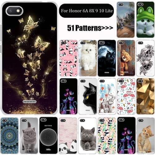 Silicone Case For Huawei Honor 9 lite Case Phone Cover Funda for Huawei Honor 10 lite 6A 8X Case Cover Soft TPU Capa Coque Shell