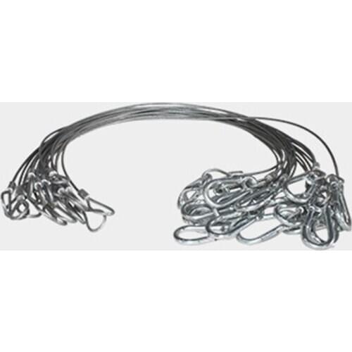 20pcs/lot 85cm Stainless Steel safety Rope 5mm Thickness weight 40kg safety wire cables DMX dj lights moving heads Security Lock