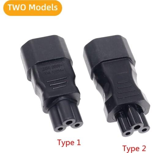 Universal Power Adapter IEC 320 C14 to C5 Adapter Converter C5 to C14 AC Power Plug Socket 3 Pin IEC320 C14 Connector