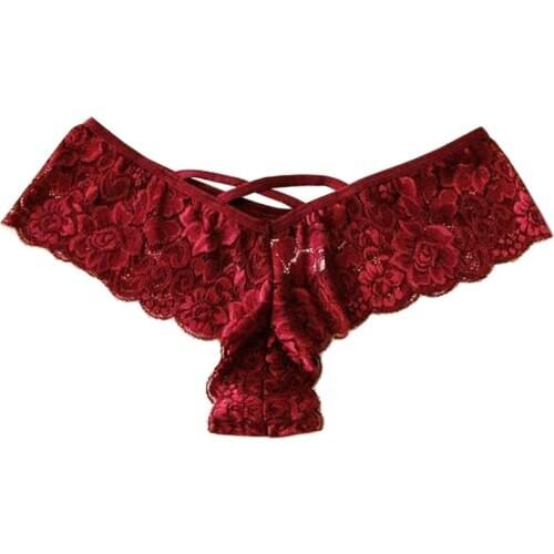 Sexy Panties Lace Briefs Ladies New Red Underpants Black Charming Panties Female Elastic White Exotic Underwear Plus Size