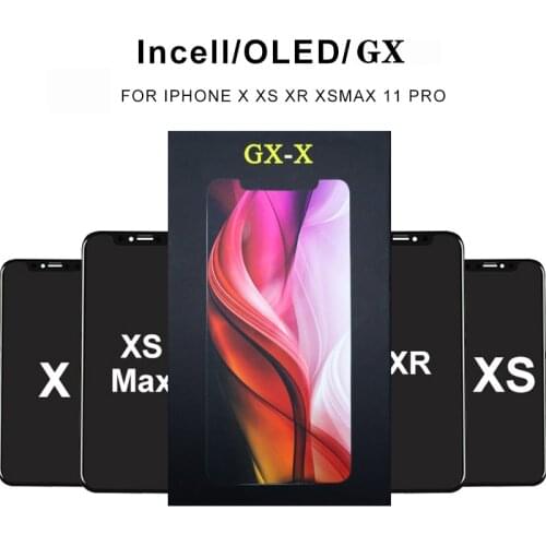 For iPhone X Xs Max XR LCD Display 3D Touch Screen Digitizer Assembly GX ZY JK RJ HE Incell OLED For iPhone 11 Pro Max
