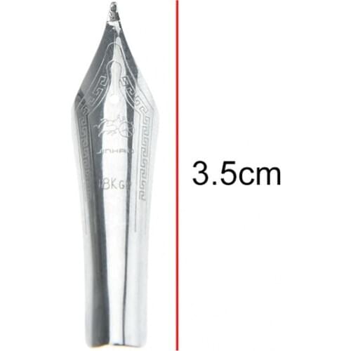 1 PCS 750 159 Silver Fountain Pen Curved Tip Diy For Jinhao