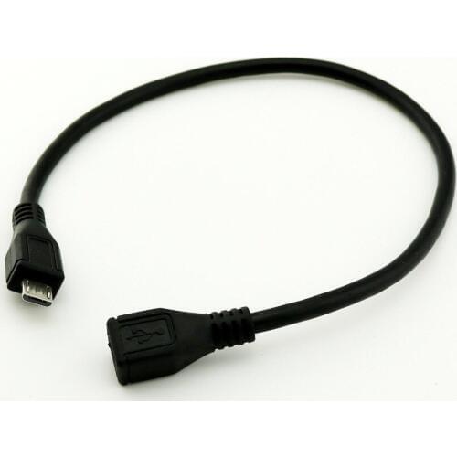 10pcs USB 2.0 Mini B 5-Pin Female to Micro Male Data Charger Converter Adapter Cable 30cm