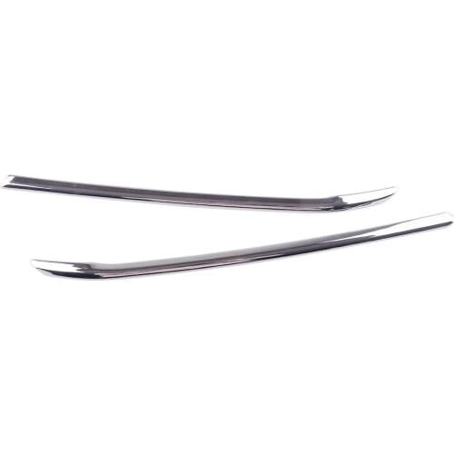 2Pcs/set ABS Chrome Front Grill Grille Trim Cover Strip Fit for Chevrolet Equinox 2018 2019 2020