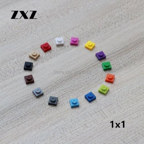 200PCS Short Plate 1 x 1 DIY Plastic Assemble Buidling Blocks Educational Learning Kids Toys 3024 Small Assemble Particles