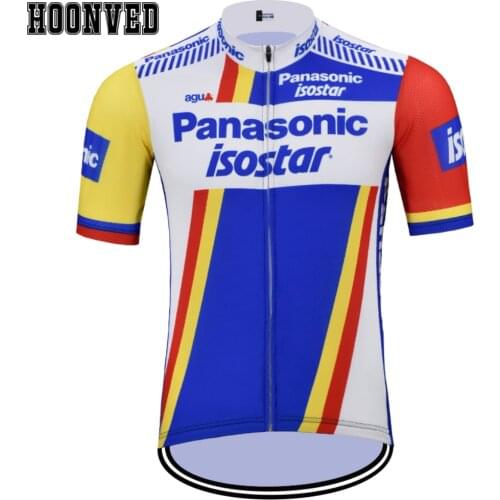 2019 New team Go Pro Man Panasonic Road Cycling Jersey Retro Short Sleeves Clothing Summer Triathlon maillot ciclismo hombre