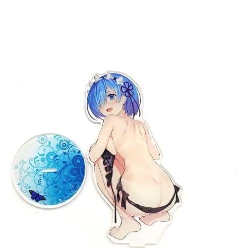 Re Zero Starting Life in Another World sexy Rem waifu acrylic standee figurines desk decoration cake topper anime