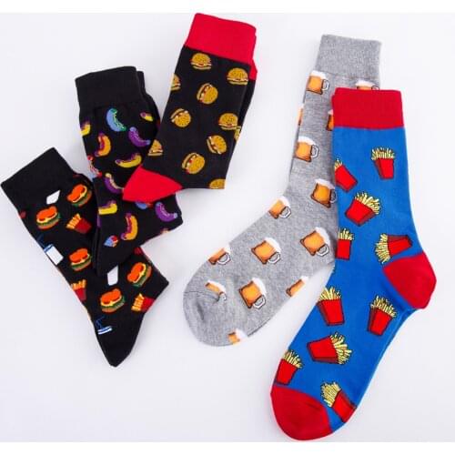 AMOZAE Men's Patterned Socks