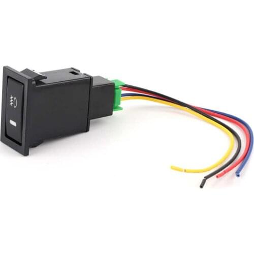 Car Fog lamp Auto Accessories Fog Lamp Push Button Switch 4‑Pole Controller Fit for Land Cruiser 100 75 76 78 79 Series Car