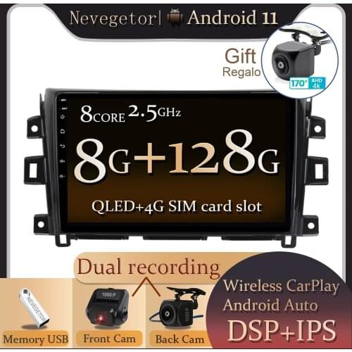 Car Auto Radio 10.1" Android 11 Multimedia Player For 2011 - 2015 2016 Nissan NAVARA Frontier NP300 GPS Navigation With WIFI
