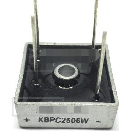 Free shipping 2 pcs KBPC2506 puente rectificador 25A 600 V KBPC