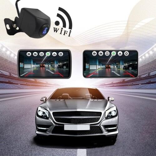 Wireless Car Rear View WIFI Reversing Camera Dash Cam Tachograph Vehicle Backup Cameras Ios or Android Devices Plastic + Glass
