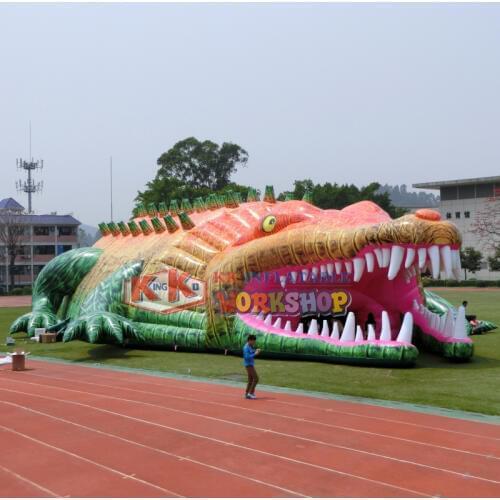 Large creative crocodile style inflatable huge tent