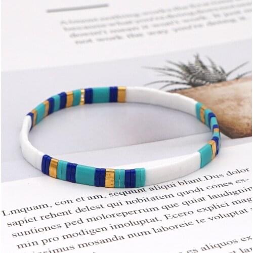 Bracelet Female Couple Fashion Beach Bohemian Female Tila Beaded Jewelry Bracelets on Hand Gift To Girlfriend Handmade