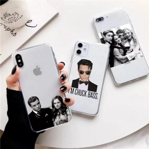 Cute Gossip Girl Best Friends Funda Phone Case For iPhone 12 11 Pro MAX 7 6 8 6S Plus XS XR X Cover Clear Transparent Soft Cases