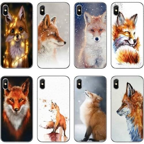 Cute Sleeping Fox Snow Phone Case For Samsung Galaxy A71 A70 A60 A51 A50 A41 A40 A31 A30 A20E A21S A12 A10 A7 A5 A3