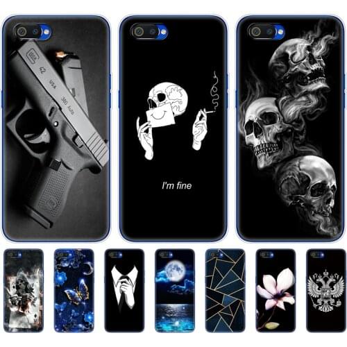 For Realme C2 Case Soft Silicon TPU Back For OPPO Realme C2 C 2 RealmeC2 RMX1941 Phone Cover Bumper Protective Funda 6.1inch
