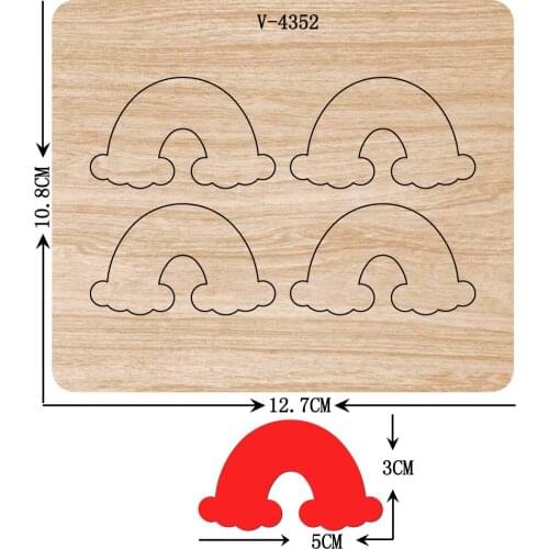 New clouds wooden dies cutting dies for scrapbooking Multiple sizes V-4352
