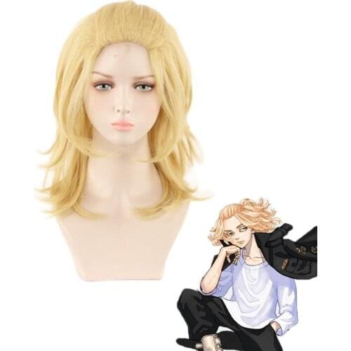 Anime Tokyo Revengers Manjiro Sano Long Cosplay Costume Wig