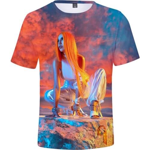 Singser Ava Max 3d Printing T-shirt Fashion Casual Funny Harajuku Unisex Hip-hop Short Sleeve Round Neck Oversize Tops