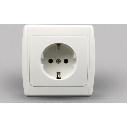 Germany Korea 86 Power wall Dark receptacle panel European regulations Socket panel Ceramic base switch