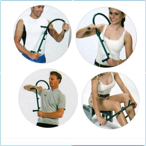 Deep Pressure Self Massager Body Stick Hook Trigger Ponit Massage Muscle Relief Thera Cane Back Massager Therapiutic Tools