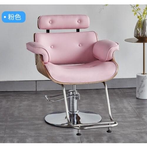 Barber shop chair hair salon special hair salon hot dyeing chair liftable rotating chair high-end chair
