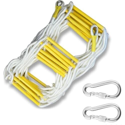 Climbing Rope Ladder Escape Ladder Home Lifeline Ladder Outdoor Round Nylon Soft Ladder Home Escape Training Fire Rescue