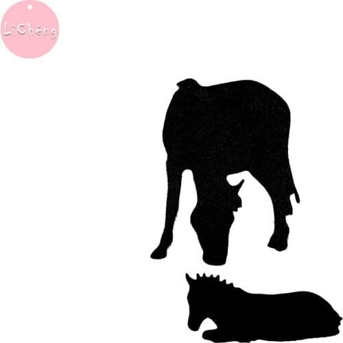 Mam Baby Horse Metal Cutting Die Scrapbooking Photo Album Embossing Folder Craft Stencil Stamps and Slimline Card Dies New
