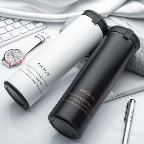 MeyJig Thermos Bottle Minimalist Water Bottle Leak-proof Thermos Flask Portable Travel Bottle 450ML