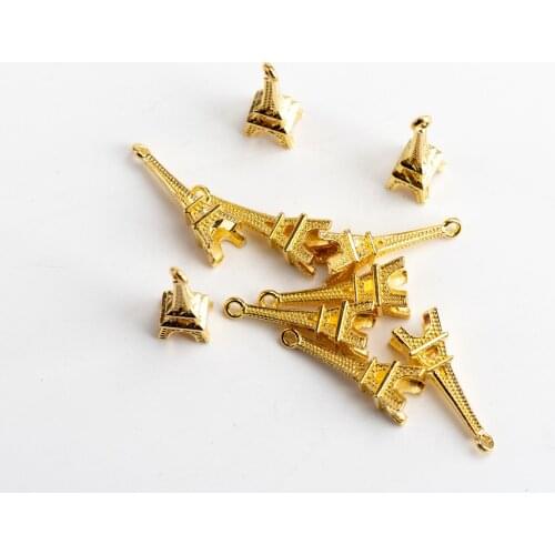 Small Eiffel Tower DIY Alloy Pendant For Jewelry Needlework Charms Jewelry Findings & Components For Jewelry Making #JZ331