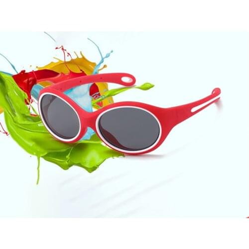 New Kids Sunglasses Polarized UV400 Lens Brand Boys Girls Sun Glasses Silicone Safety Glasses Gift For Children Baby Eyewear