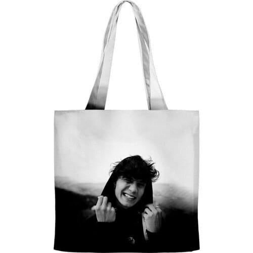 2021 3D JADEN HOSSLER Angel and Demon Tote Bag Unisex Travel shoulder bag Reusable Foldable Shopping Hand bags Collage Book Bag