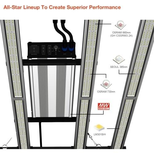 Wholesale custom 630W Indoor Gardening and Hydorponics Plants Led Grow Lights Full Spectrum