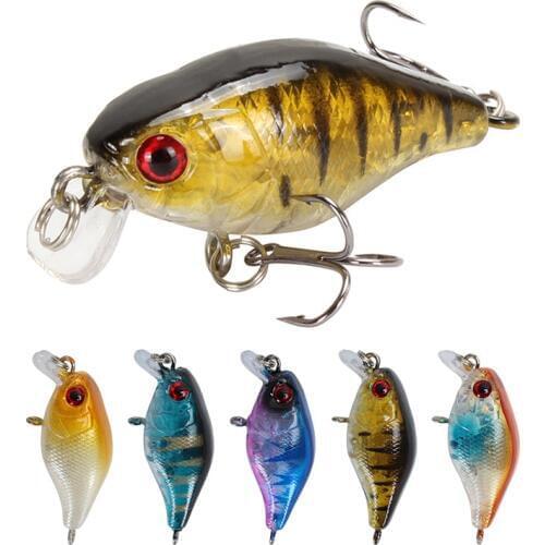 Floating Crank Fishing Lure Wobbler 4.5cm 4.3g Isca Artificial plastic Hard Bait Crankbait Bass Pesca Carp Pike Fishing Tackle