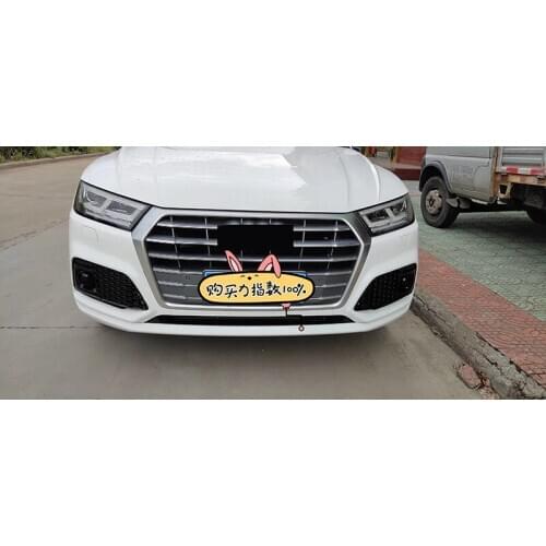 Fit For Audi RSQ5 RS Q5 2018 2019 Fog Light Grills Car Front Bumper Fog Lamp Grills in Racing Grills ABS Replacement