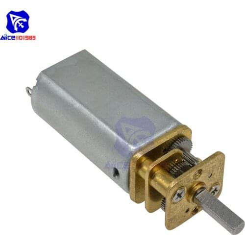 Diymore DC Gear Motor DC 12V 65MA 13GA 100RPM Gear Box Geared Motor for Smart Cars Electric Toys