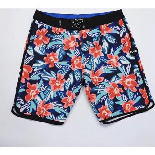 Bermuda Boardshorts 2021 Summer Mens Printed Phantom Beach Shorts Elastic Quick Dry Breathable Surf Swim Fitness Trunks Swimwear