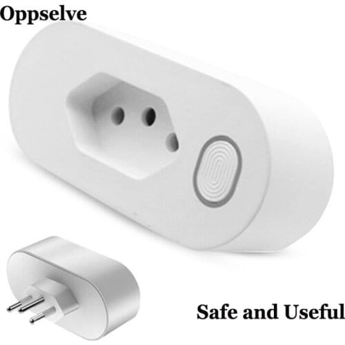 16A WiFi Brazil Smart Power Plug Intelligent Outlet With Energy Monitor For Google Home Alexa Voice Control APP for Android IOS