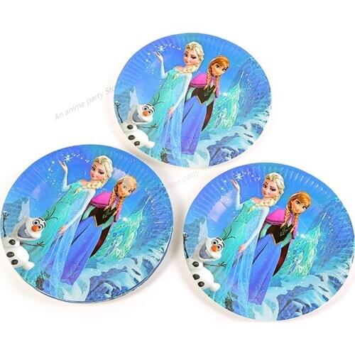 Frozen Tableware Party Decoration Aisha Queen Childrens Birthday Party Disney Props Venue Layout Decoration Balloon