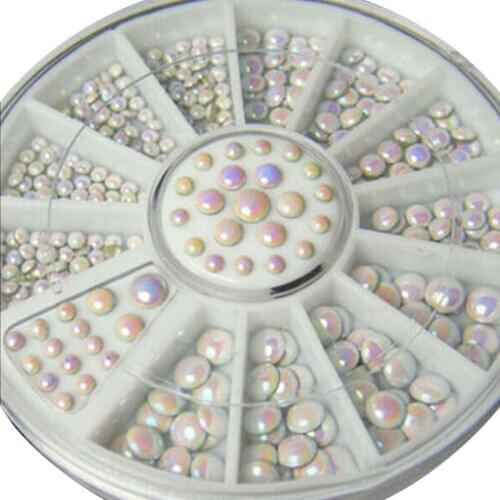 Nail Rhinestone Gold Silver Mixed Colorful Crystal Nail Studs Nail Beads 3D Nail Art Decorations Nail Accessories G99E