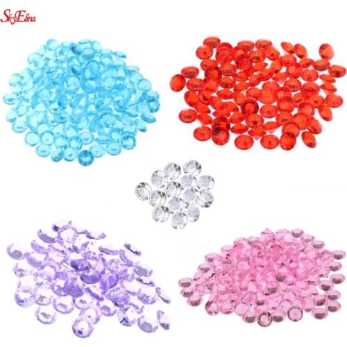 Wedding Decoration 500PCS 4.5mm Acrylic Crystals Confetti Wedding Table Diamond Scatters Decoration Event Party Supplies 7Z