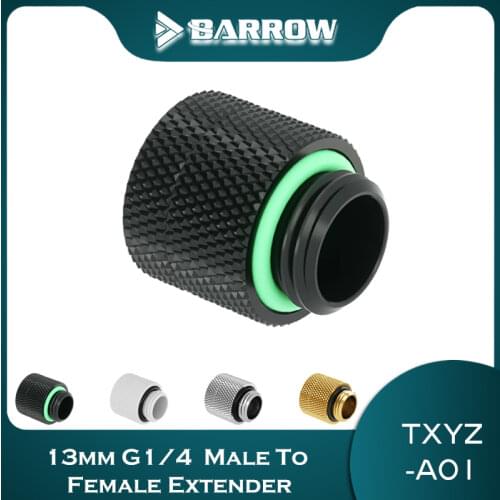 Barrow 13mm G1/4 Male To Female Extender 360 degree Rotary Fittings Anti-Twist Adapter for computer water cooling TXYZ-A01