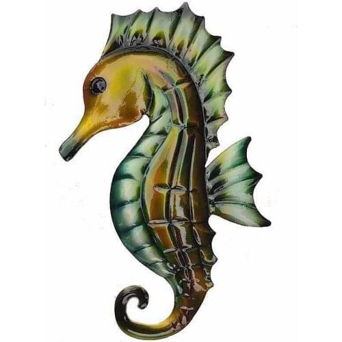 Hippocampus Home Decoration Wall Pendant Wrought Iron Products DIY Theme Restaurant Wall Decoration Accessories Home Crafts