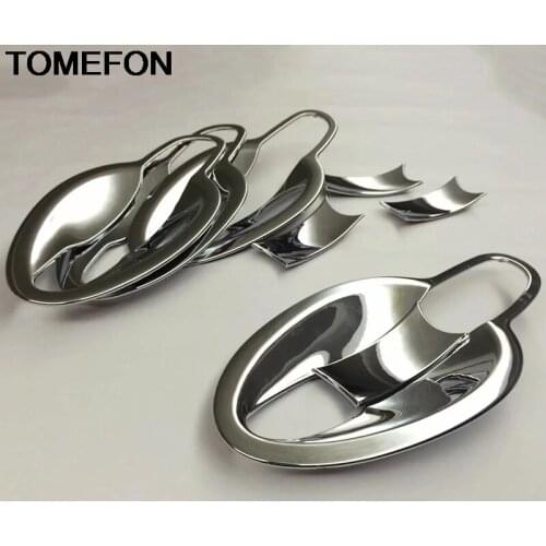 TOMEFON Exterior Accessories For Mazda CX-3 CX3 2015 2016 2017 2018 Door Handle Bowl Side Door Handle Cover Car Trim ABS Chrome