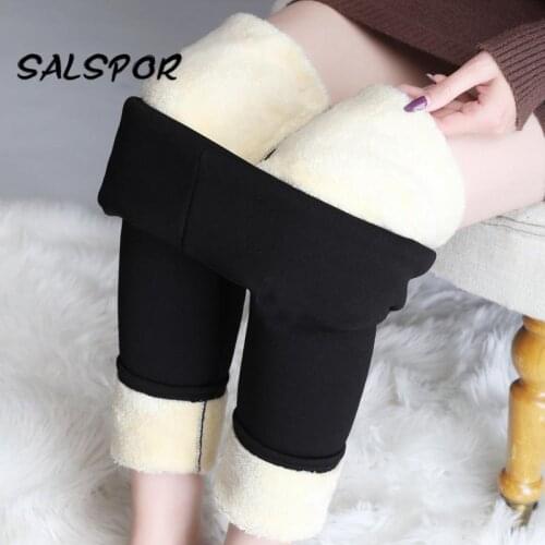 3XL Winter Warm Leggings Women Large Size Thickening Legging High Waist Womens Trousers Plus Velvet Slim Leggins Stretchy