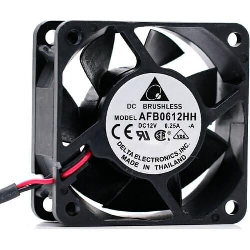 1pcs Delta New AFB0612HH 6025 6CM 0.25A double ball bearing cooling fan for 60*60*25mm