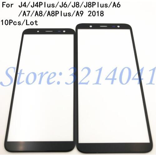 10Pcs/Lot For Samsung Galaxy J4 J6 J8 A6 A7 A8 A8 Plus A9 2018 J415 A750 Touch Screen Sensor LCD Display Digitizer Glass Cover