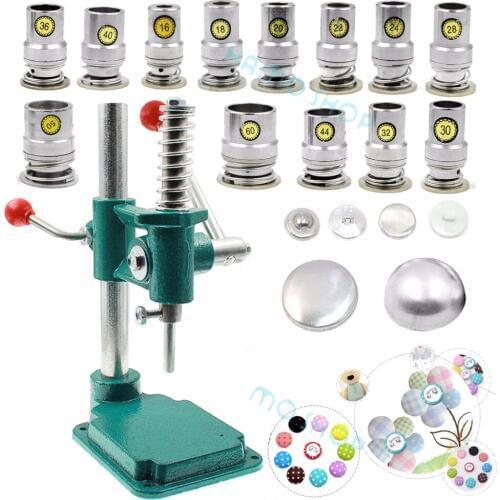 100set/lot #16-60 13S Round Aluminum Fabric Covered Cloth Button+1Tool Metal Jewelry Accessories for Handmade DIY Free Shipping